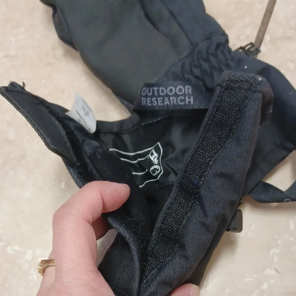 Outdoor Research Black Insulated Adrenaline Mitts, Size Toddler L(3)